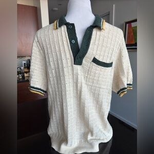 Abercrombie & Fitch Sideline-Style Sweater Polo | Cream | Medium